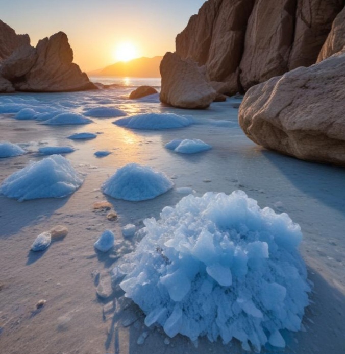 قیمت خرید عمده سنگ نمک ابی سمنان